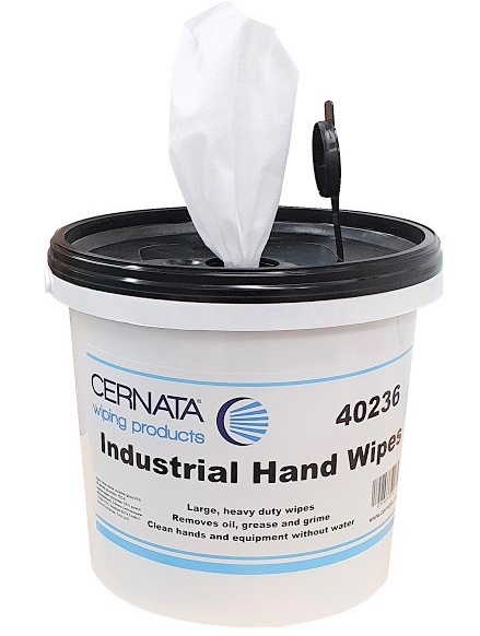 Cernata Industrial Hand Wipes 150 SHT TUB 28x28cms